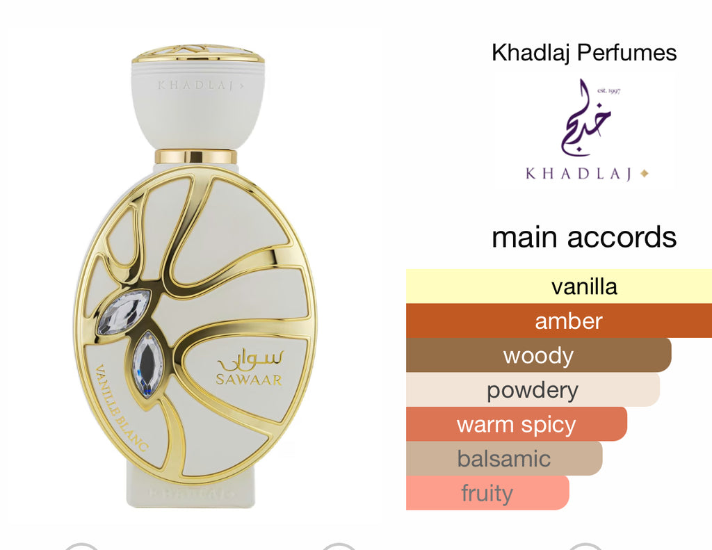 NEW!! Sawaar Vanille Blanc Khadlaj