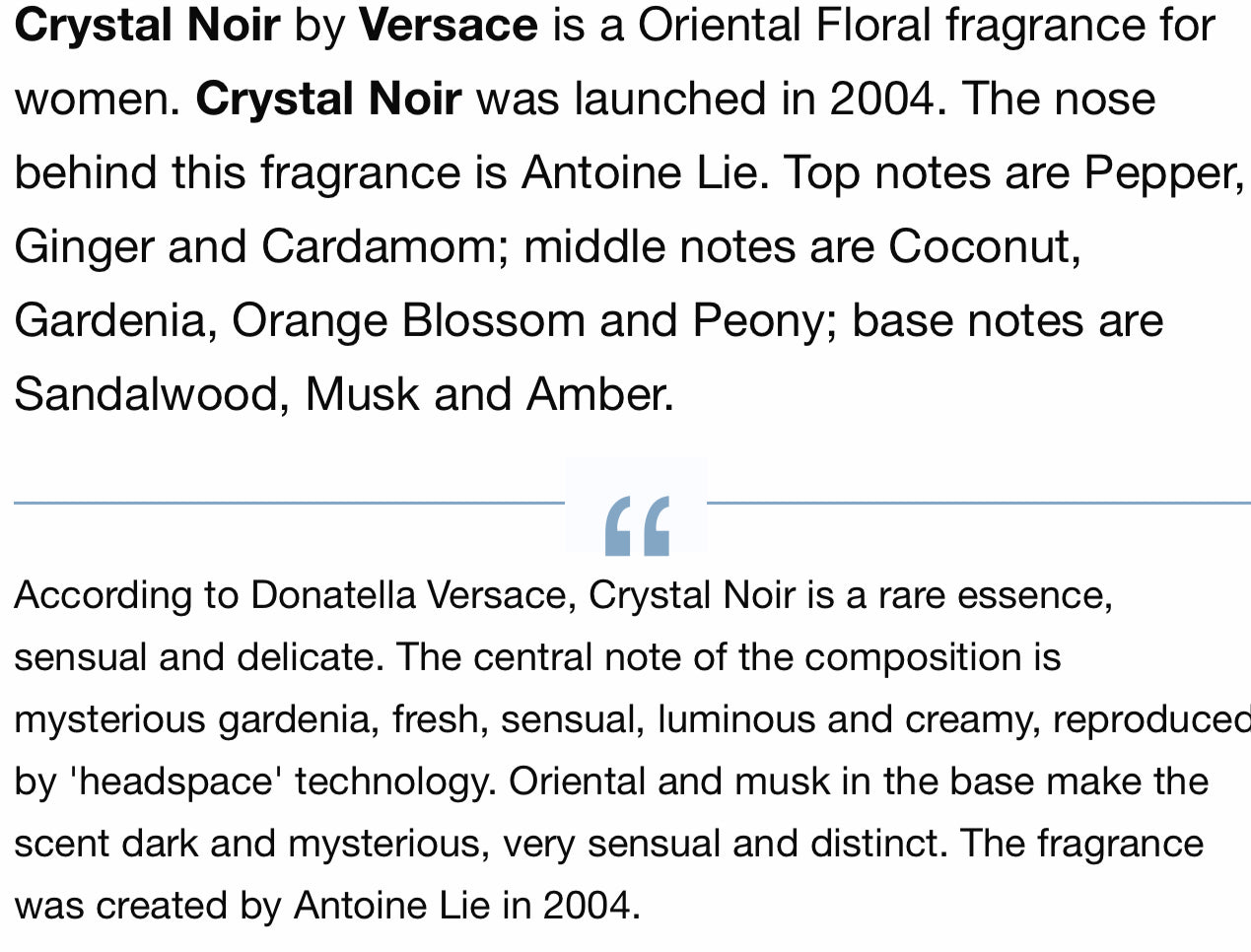 Versace Crystal Noir edt